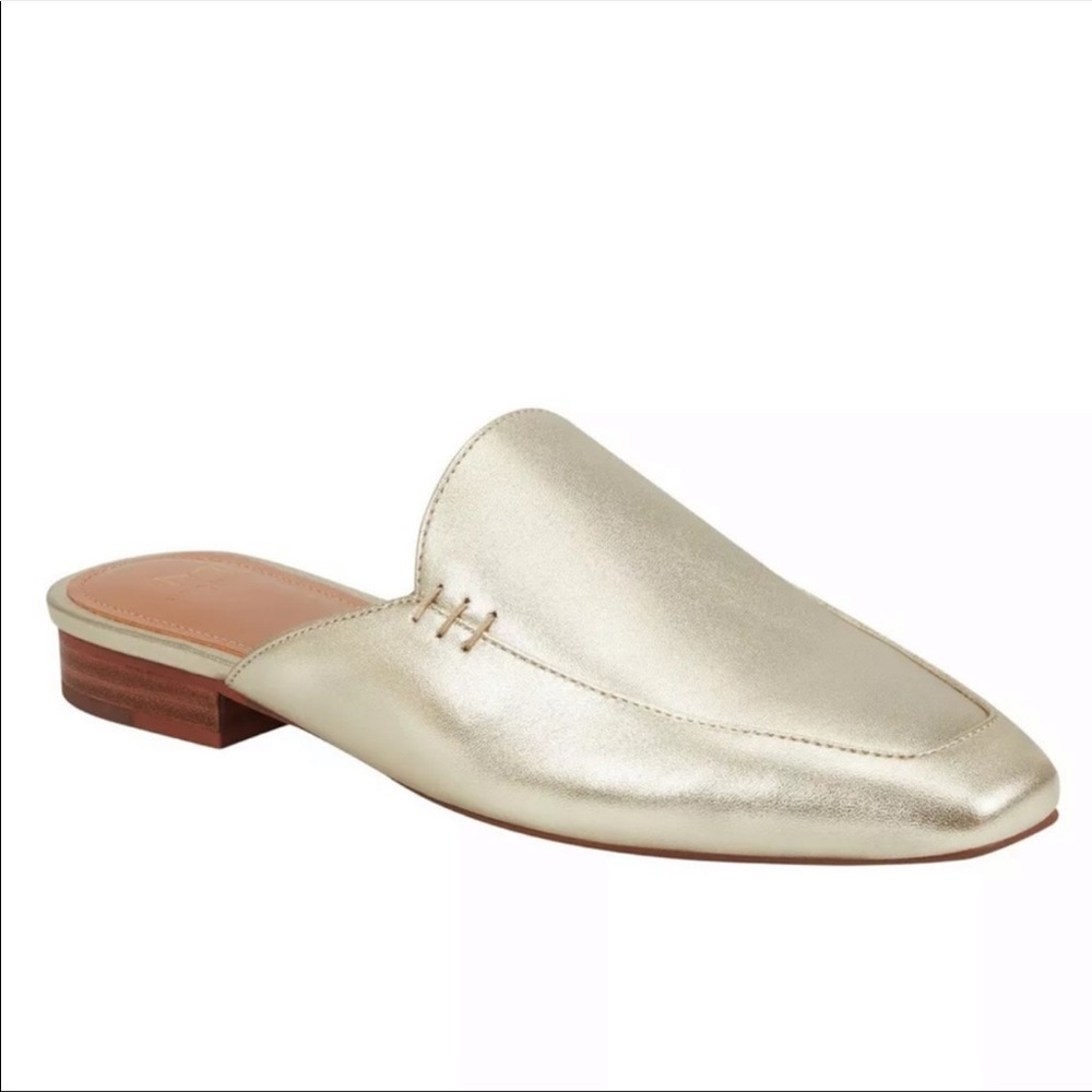 Marc Fisher | Pam Gold Leather Mule - Picture 2 of 9